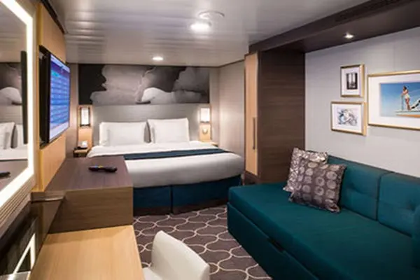 Cozy cruise cabin interior
