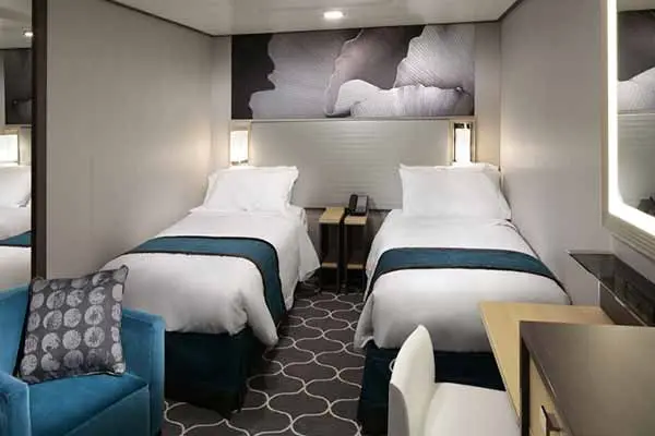 Cozy cruise cabin interior