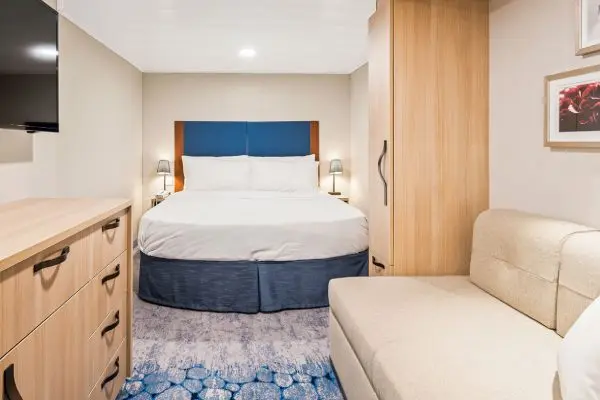 Cozy cruise cabin interior
