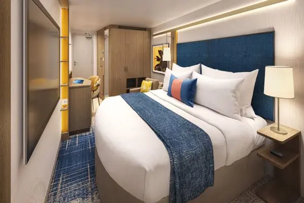 Cozy cruise cabin interior