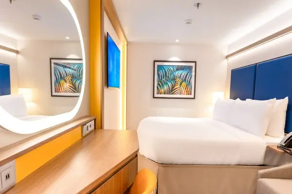 Cozy cruise cabin interior