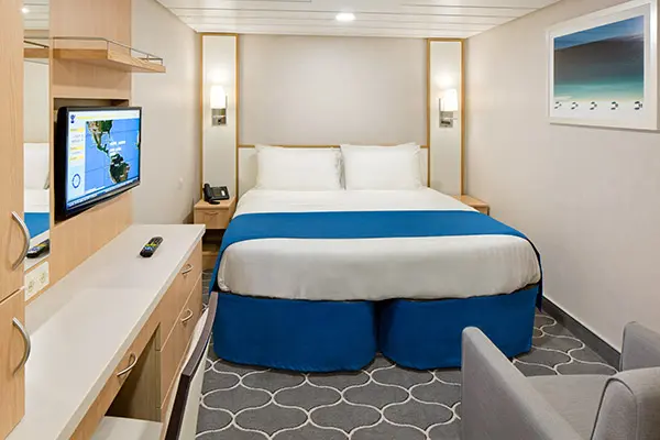 Cozy cruise cabin interior