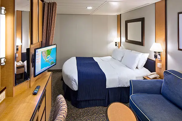 Cozy cruise cabin interior