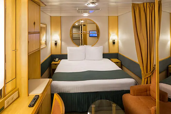 Cozy cruise cabin interior