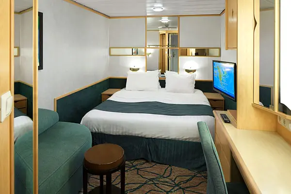 Cozy cruise cabin interior