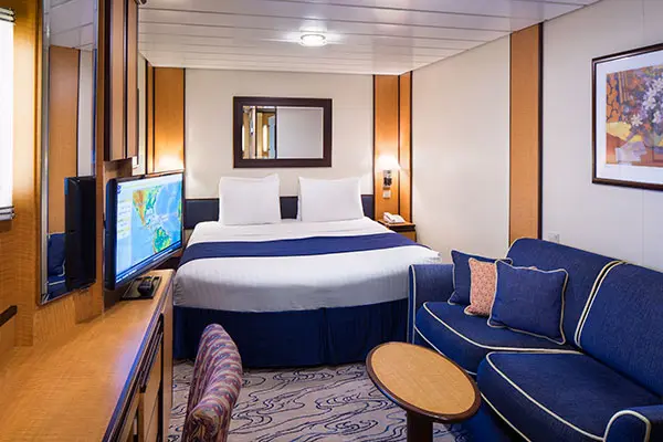 Cozy cruise cabin interior