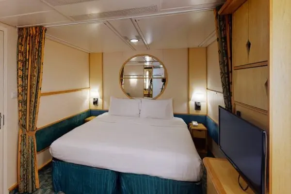 Cozy cruise cabin interior