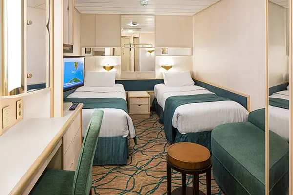 Cozy cruise cabin interior