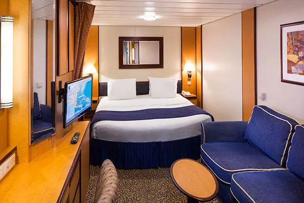 Cozy cruise cabin interior