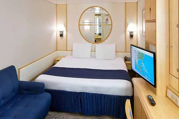 Cozy cruise cabin interior