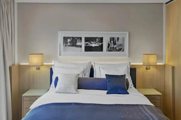 Spacious cruise suite room
