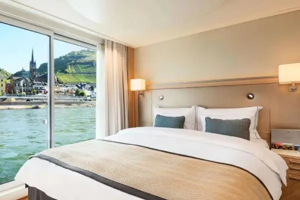Spacious cruise suite room