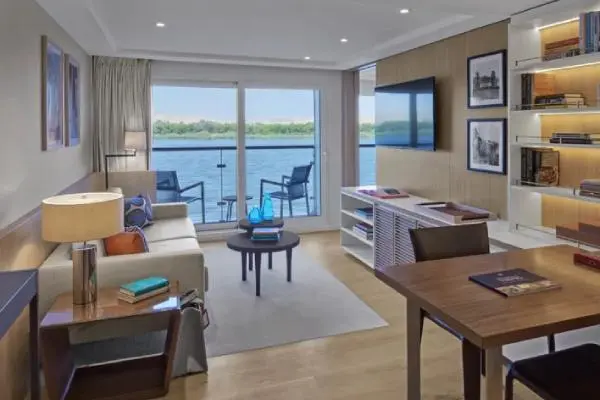 Spacious cruise suite room
