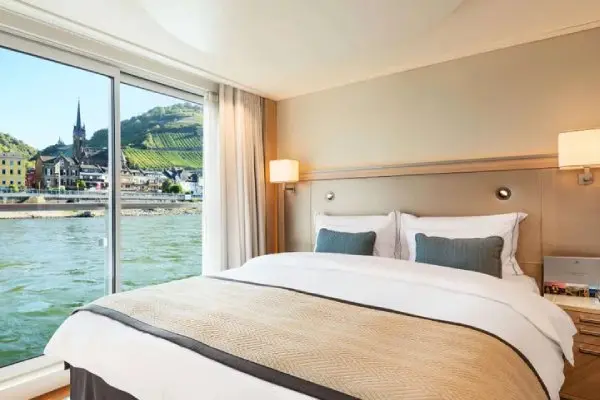 Spacious cruise suite room