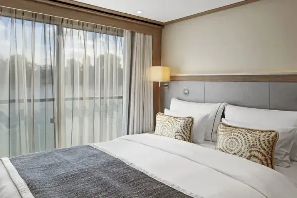 Spacious cruise suite room