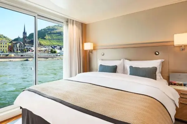 Spacious cruise suite room