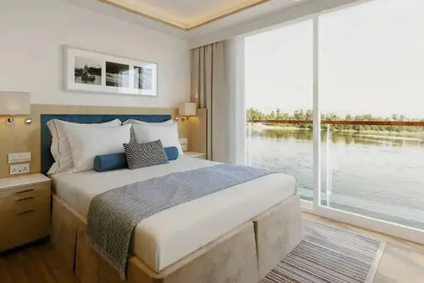 Spacious cruise suite room