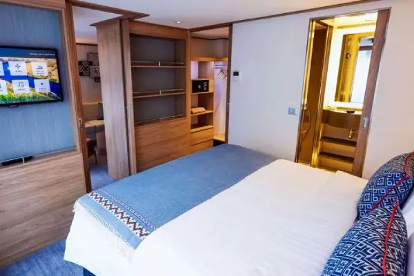 Spacious cruise suite room