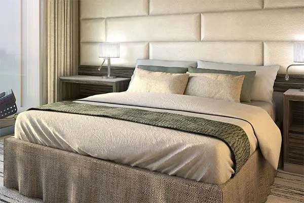 Spacious cruise suite room
