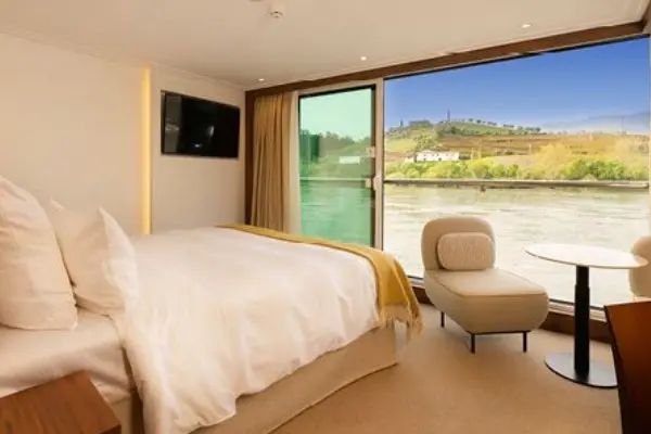 Spacious cruise suite room