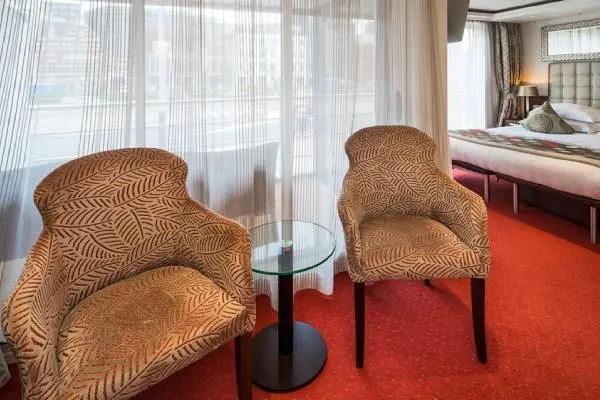 Spacious cruise suite room