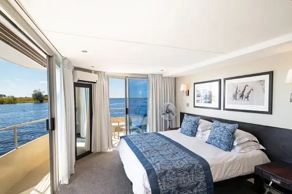 Spacious cruise suite room