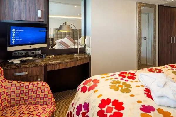 Spacious cruise suite room