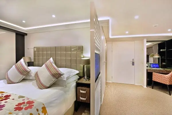 Spacious cruise suite room