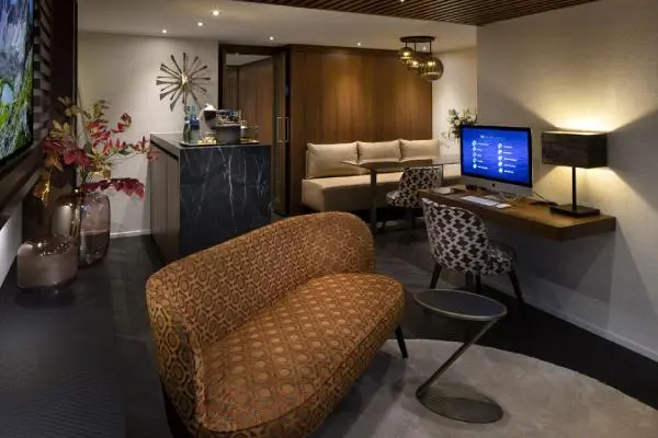 Spacious cruise suite room