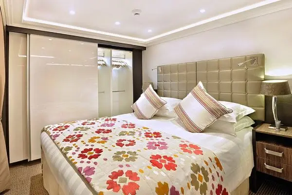 Spacious cruise suite room