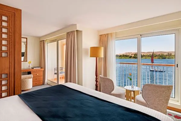 Spacious cruise suite room