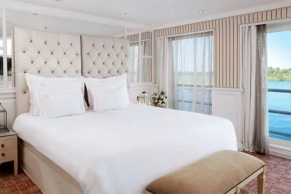 Spacious cruise suite room