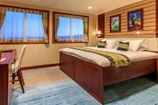 Spacious cruise suite room