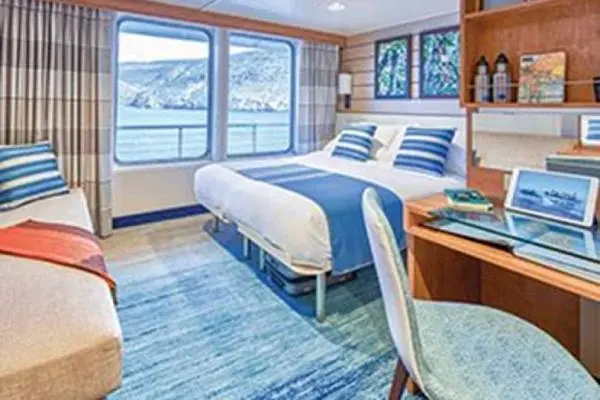 Spacious cruise suite room
