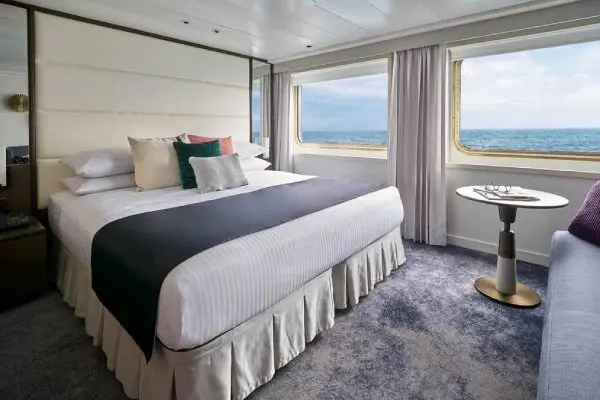 Spacious cruise suite room