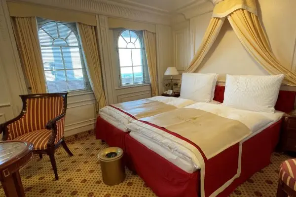 Spacious cruise suite room
