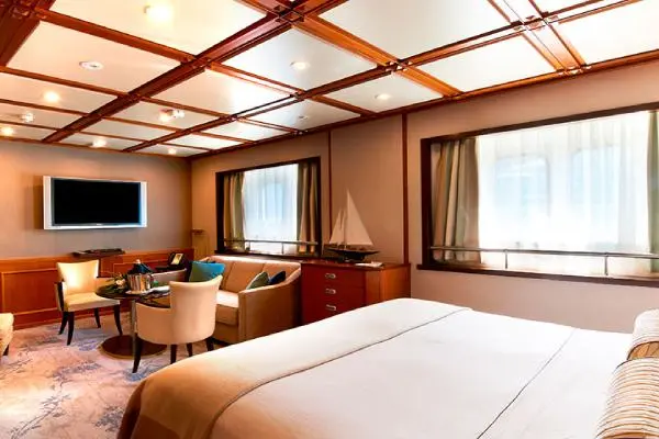 Spacious cruise suite room
