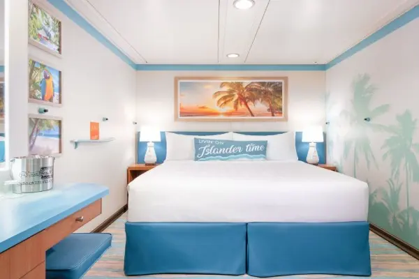 Cozy cruise cabin interior
