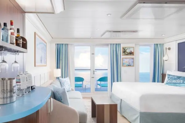 Spacious cruise suite room