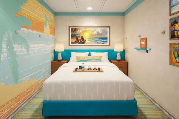 Cozy cruise cabin interior