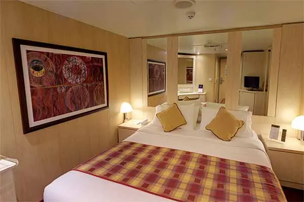 Cozy cruise cabin interior