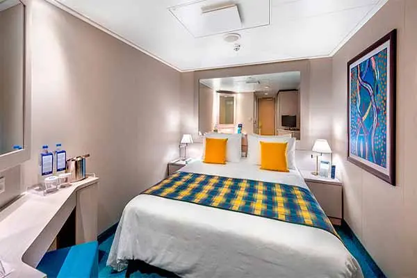 Cozy cruise cabin interior