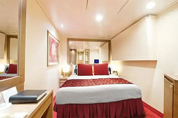 Cozy cruise cabin interior