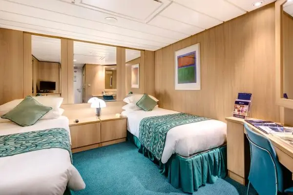 Cozy cruise cabin interior