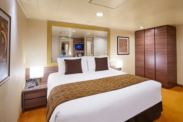 Cozy cruise cabin interior