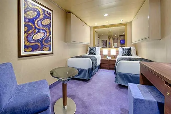 Cozy cruise cabin interior