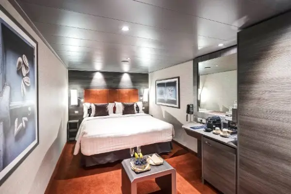 Cozy cruise cabin interior