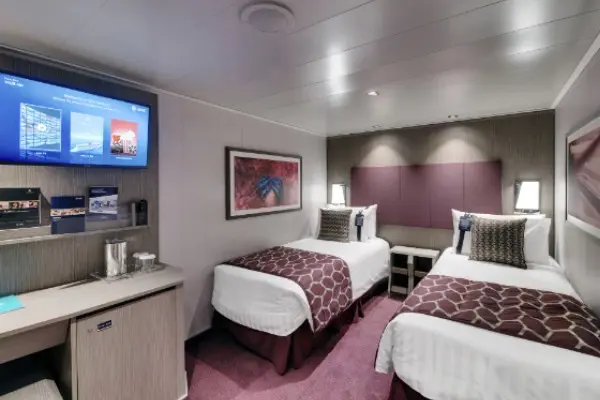 Cozy cruise cabin interior