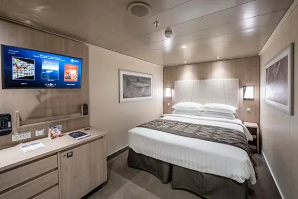 Cozy cruise cabin interior