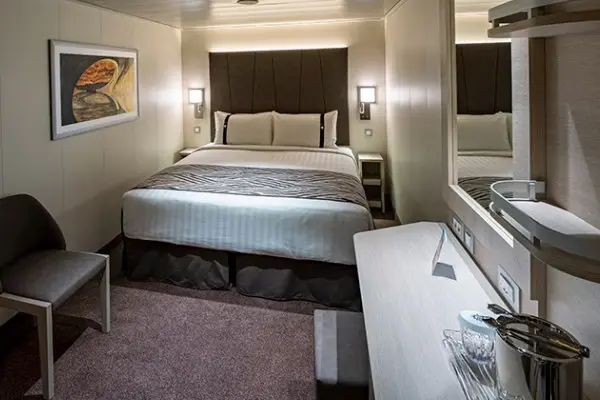 Cozy cruise cabin interior
